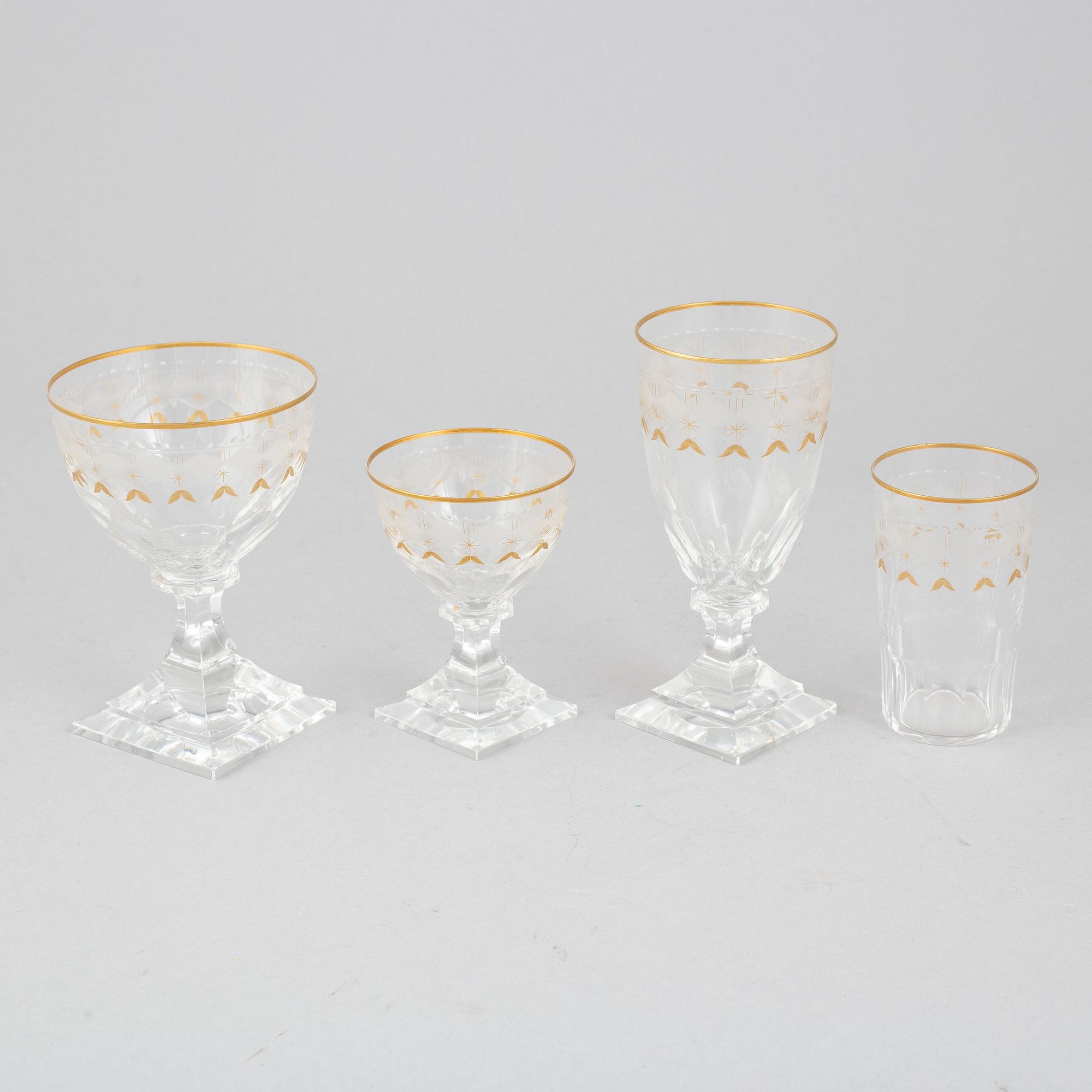 A 72 piece 'Kosta Junior' glass service, Kosta.