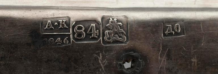 IKON, risa i silver, Moskva 1846, Ryssland.