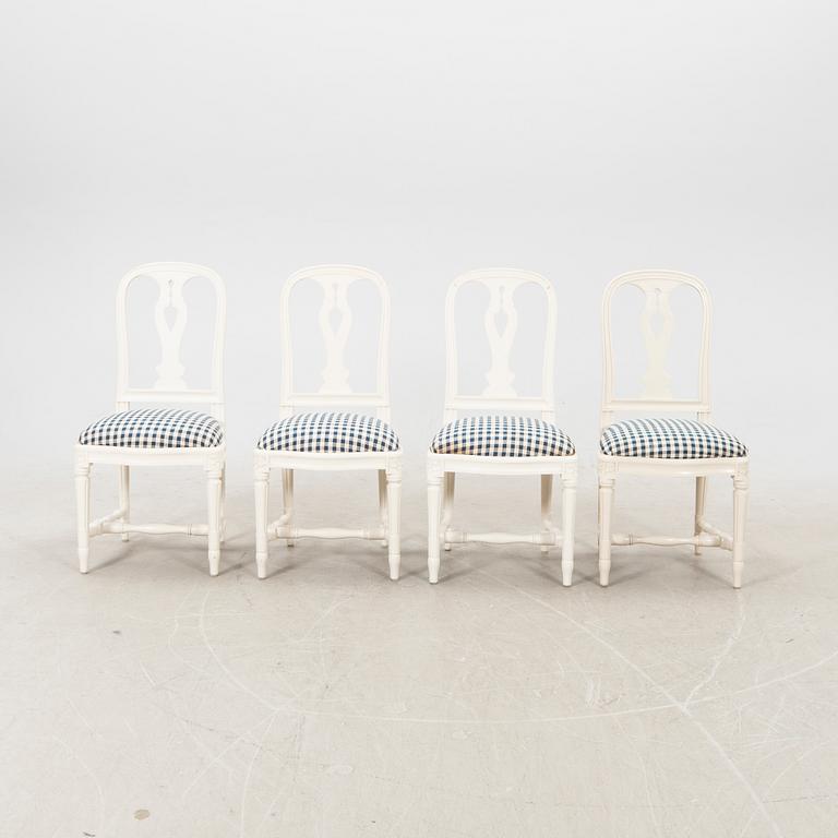 Stolar 4 st "Hallunda" IKEAs 1700-talets serie sent 1900-tal.