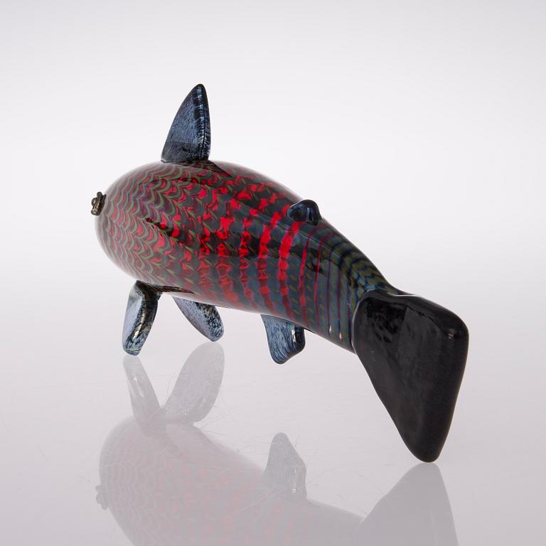 OIVA TOIKKA, glasskulptur, signerad Oiva Toikka, Nuutajärvi Notsjö, 91/150.