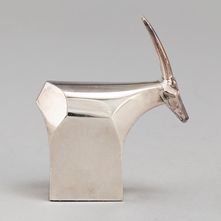 A zinc figurine by Gunnar Cyrén, Dansk Designs, Japan.