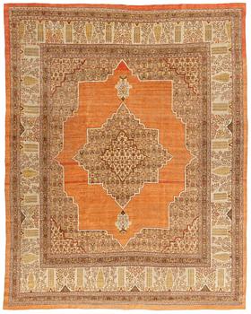 384. An antique 'Haj Jalili' Tabriz carpet, ca 375 x 303 cm.