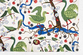 Josef Frank, a 'Gröna Fåglar' curtain, Svenskt Tenn.