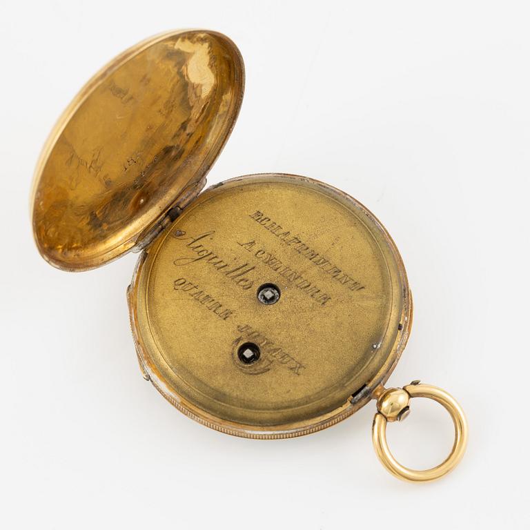 Pocket watch, 37.5 mm.