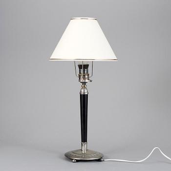 BORDSLAMPA, nysilver, GAB, 1900-talets första hälft.