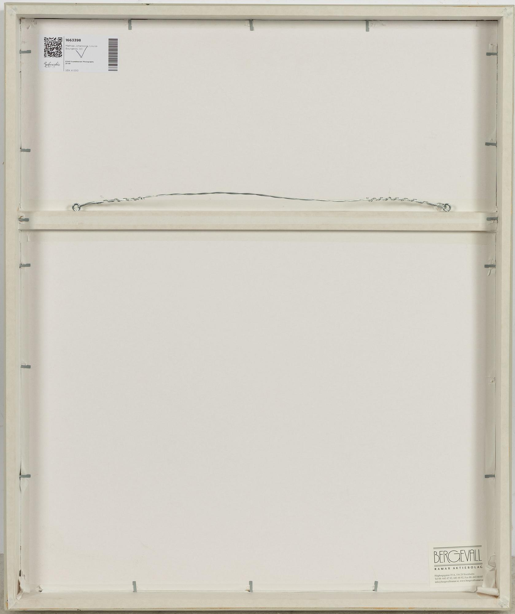 Mathias Johansson, "Louise Bourgeois", 1998, from the Double Elvis Edition, 2011.