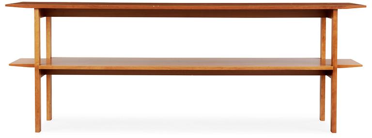 A Josef Frank mahogany library table, Svenskt Tenn, model 648.