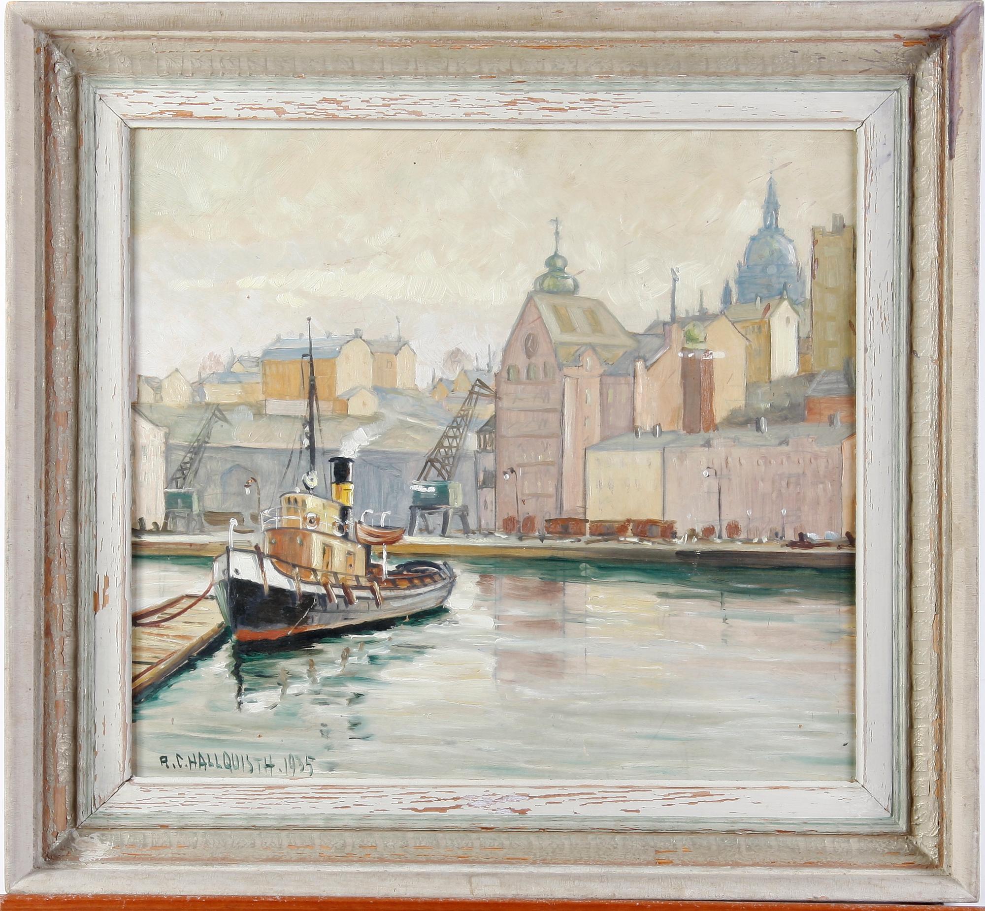 OKÄND KONSTNÄR, olja på pannå, sign o dat 1935.