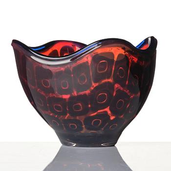 Sven Palmqvist, a "double" ravenna glass bowl, Orrefors 1956, no 999.