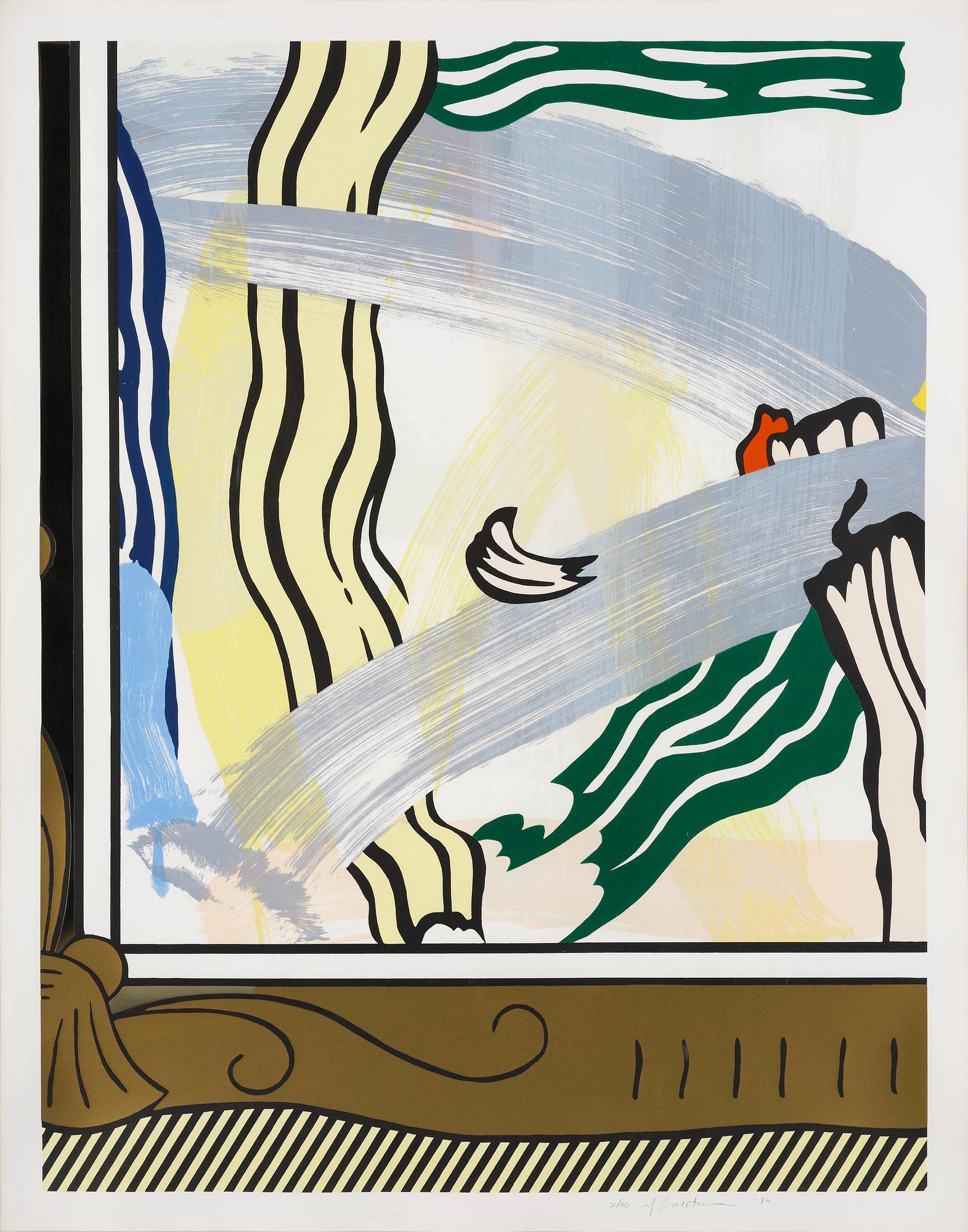 Roy Lichtenstein, "Painting in Gold Frame".