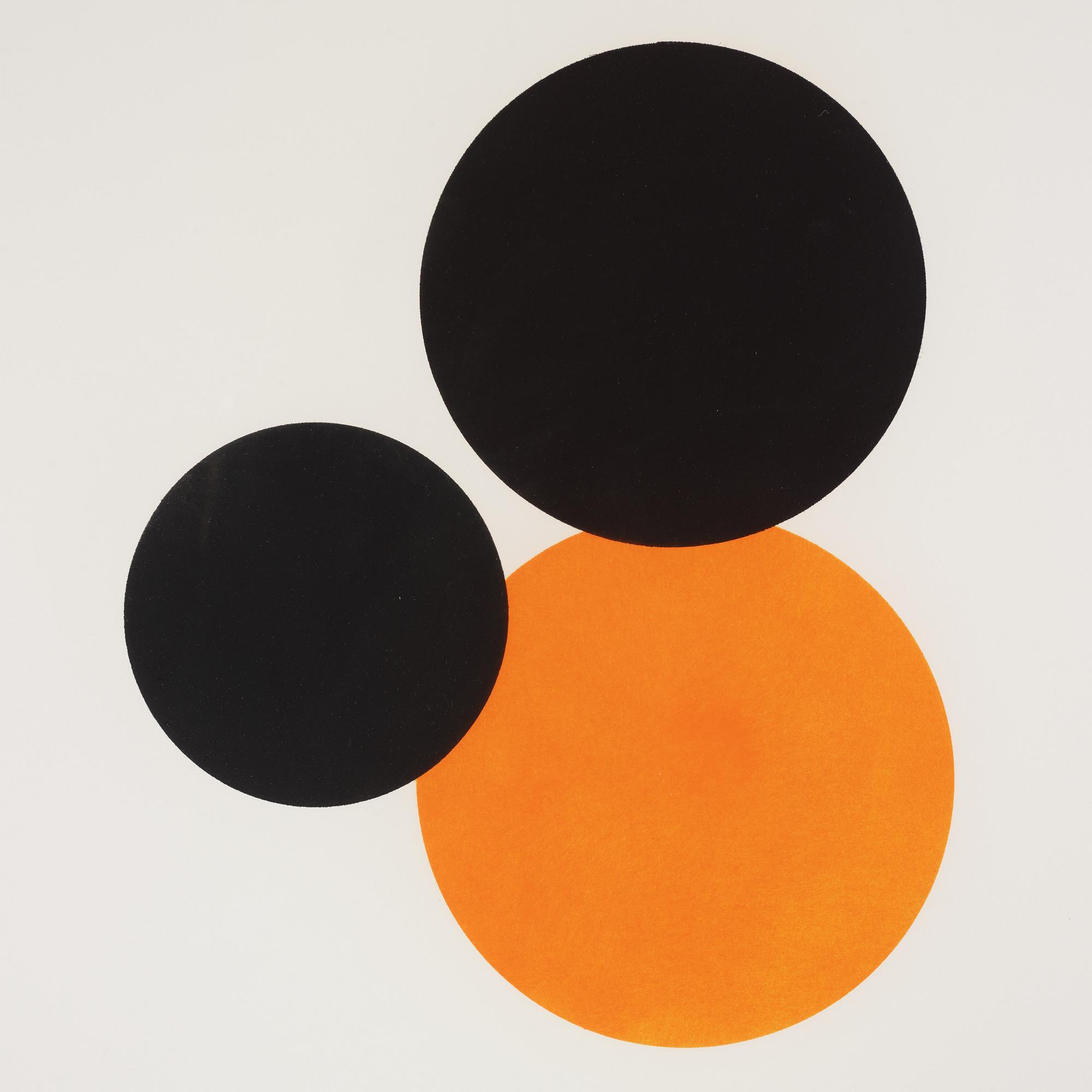 Joel Shapiro, pochoir i färg, 1990. Signerad och numrerad 20/36.