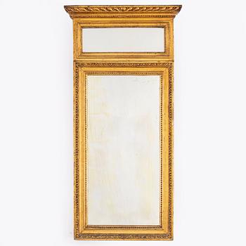 A circa 1800 late Gustavian mirror.