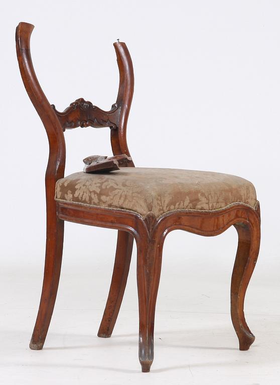 SALONGSGRUPP, 7 delar, nyrokoko, 1800-talets slut.