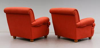 FÅTÖLJER, 1 par, Arne Norell, 1900-talets andra hälft.