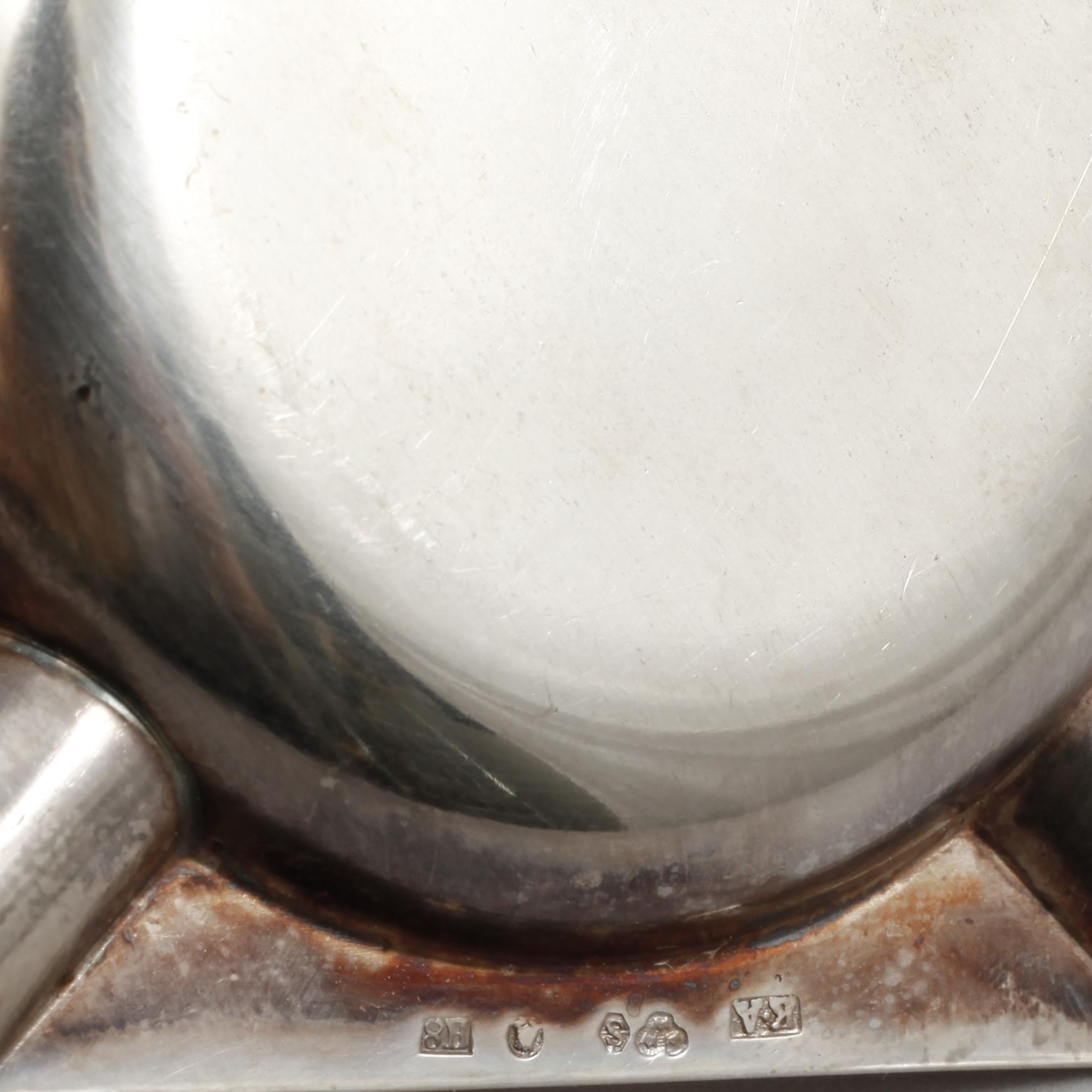 KUVERTASKFAT, 6 st, silver, K Andersson, Stockholm, 1934, vikt 124 gram.