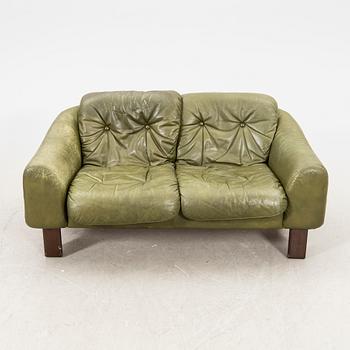 Two sofas, leather, 1970s.