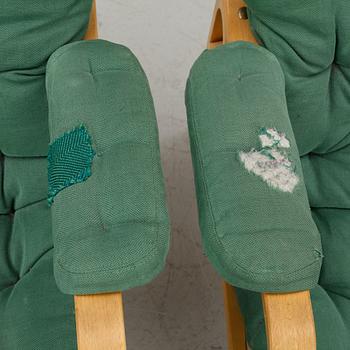 Bruno Mathsson, a pair of "Ingrid" armchairs, Dux, Sweden, second half of the 20th century.