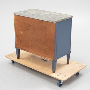 A Gustavian style chest of drawers, mid 20th Century.
