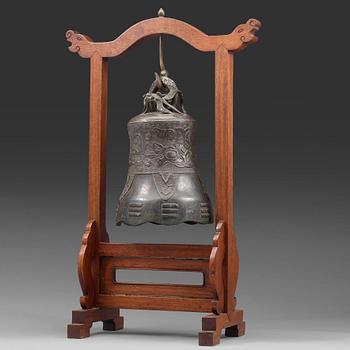 478. A bronze temple bell, Ming dynasty (1368-1644).