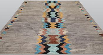 Rug, Kilim, modern design, approx. 298 x 243 cm.