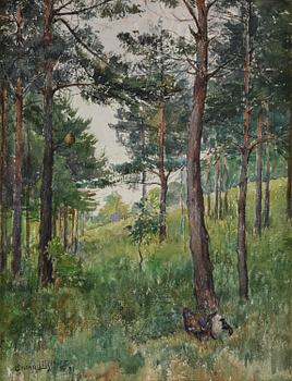 560. Bruno Liljefors, Orrspel.