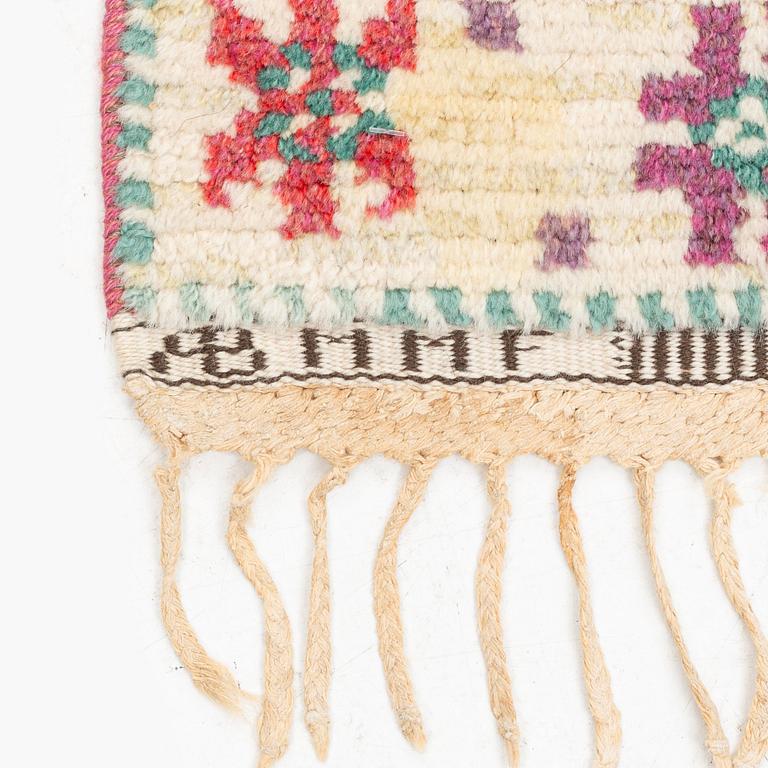 Marianne Richter, a carpet, 'Blommor och Blad', knotted pile, c 186 x 124 cm, signed AB MMF MR.