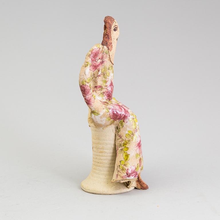 LISA LARSON, a unique stoneware figurine, Gustavsberg. Signed.