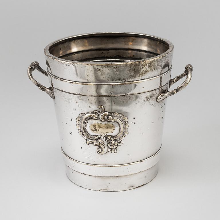 A silver plated wine cooler by WMF early 20th century.