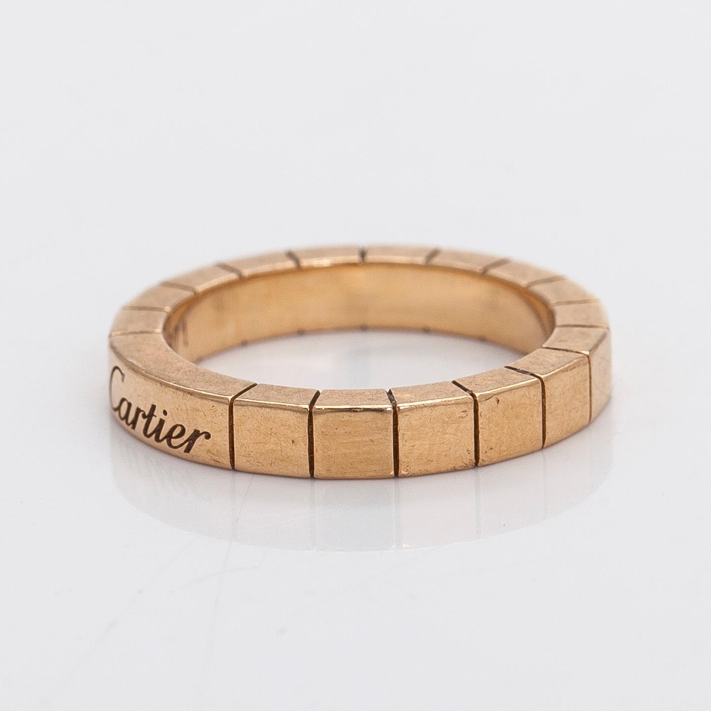 Cartier, sormus, Lanieres, 18K ruusukultaa,