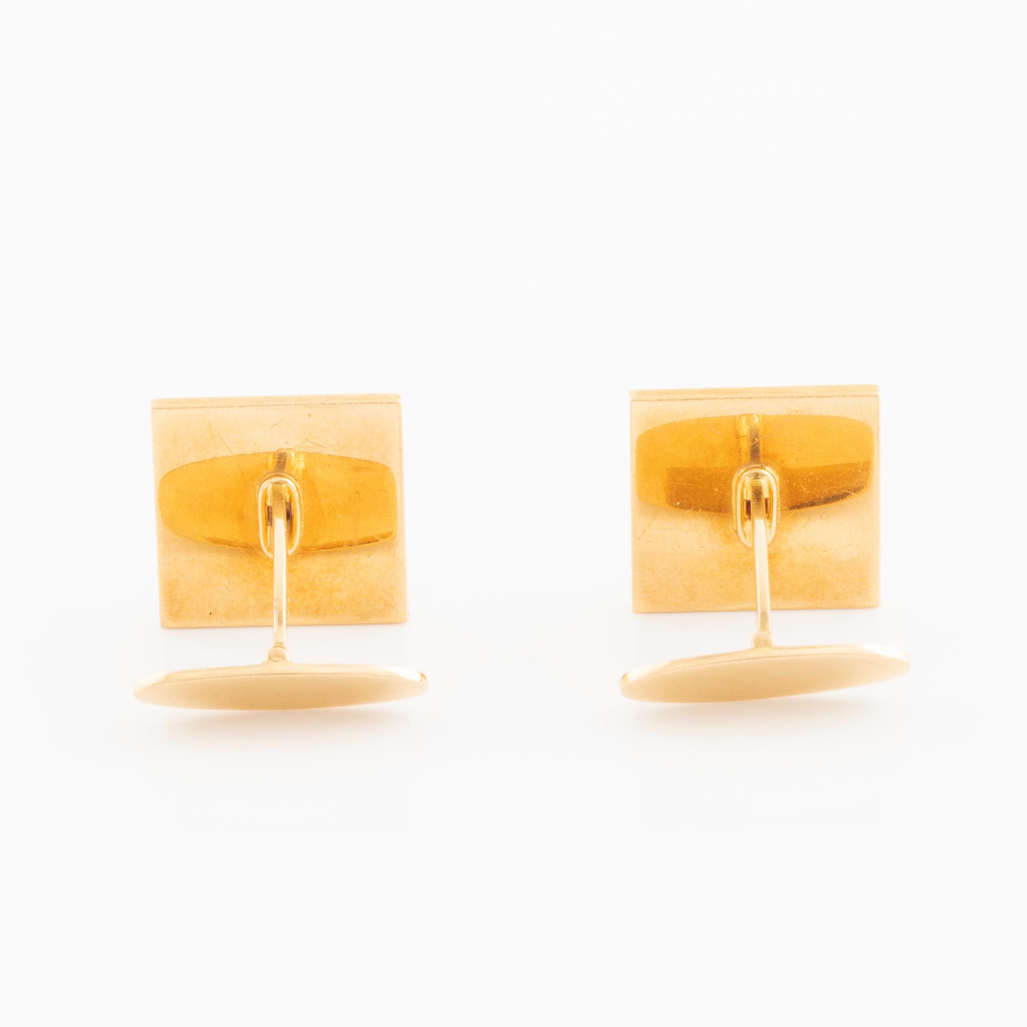18K gold, cufflinks. A. Dragsted, Copenhagen.
