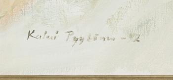 Kalevi Pyykönen, olja på duk, signerad och daterad -92.