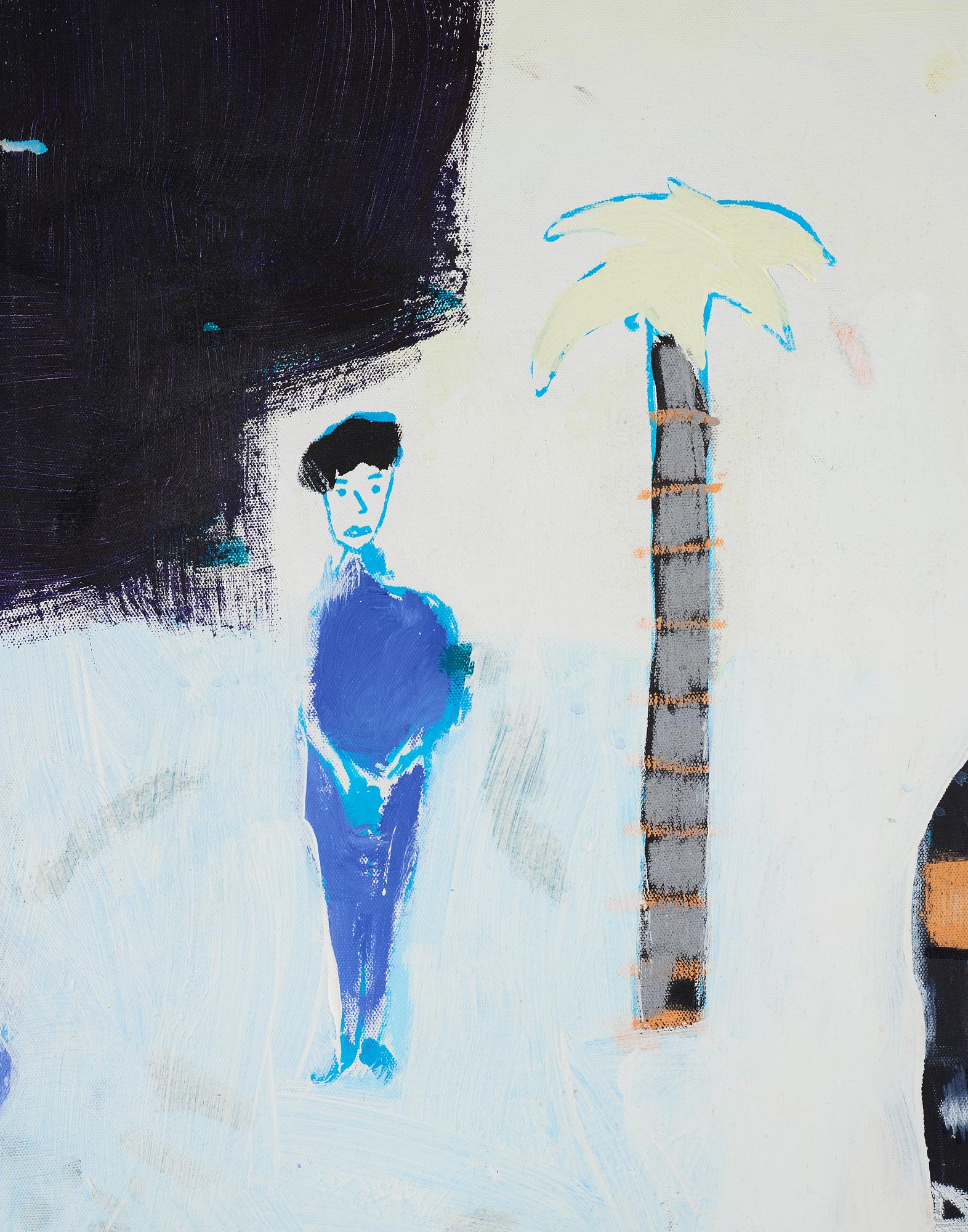 Lucky Thief, acrylic on canvas, signed Lucky Thief on verso. Executed in 209/10.