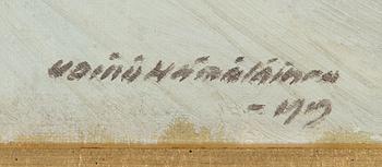 Väinö Hämäläinen, olja på duk, signerad och otydligt daterad.