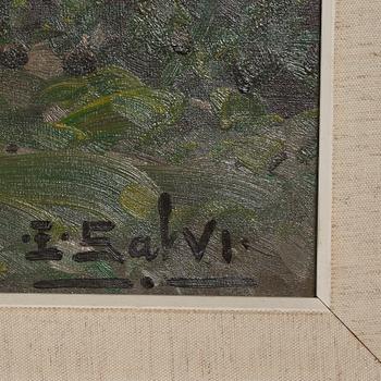 ENSEL SALVI, olja på duk, signerad.