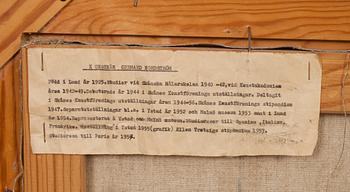 GERHARD NORDSTRÖM, olja på duk. Signerad, 1950-tal.