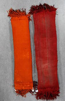KUDDAR, 2 st, Tukmenska, ca 150x37 resp 173x47 cm.