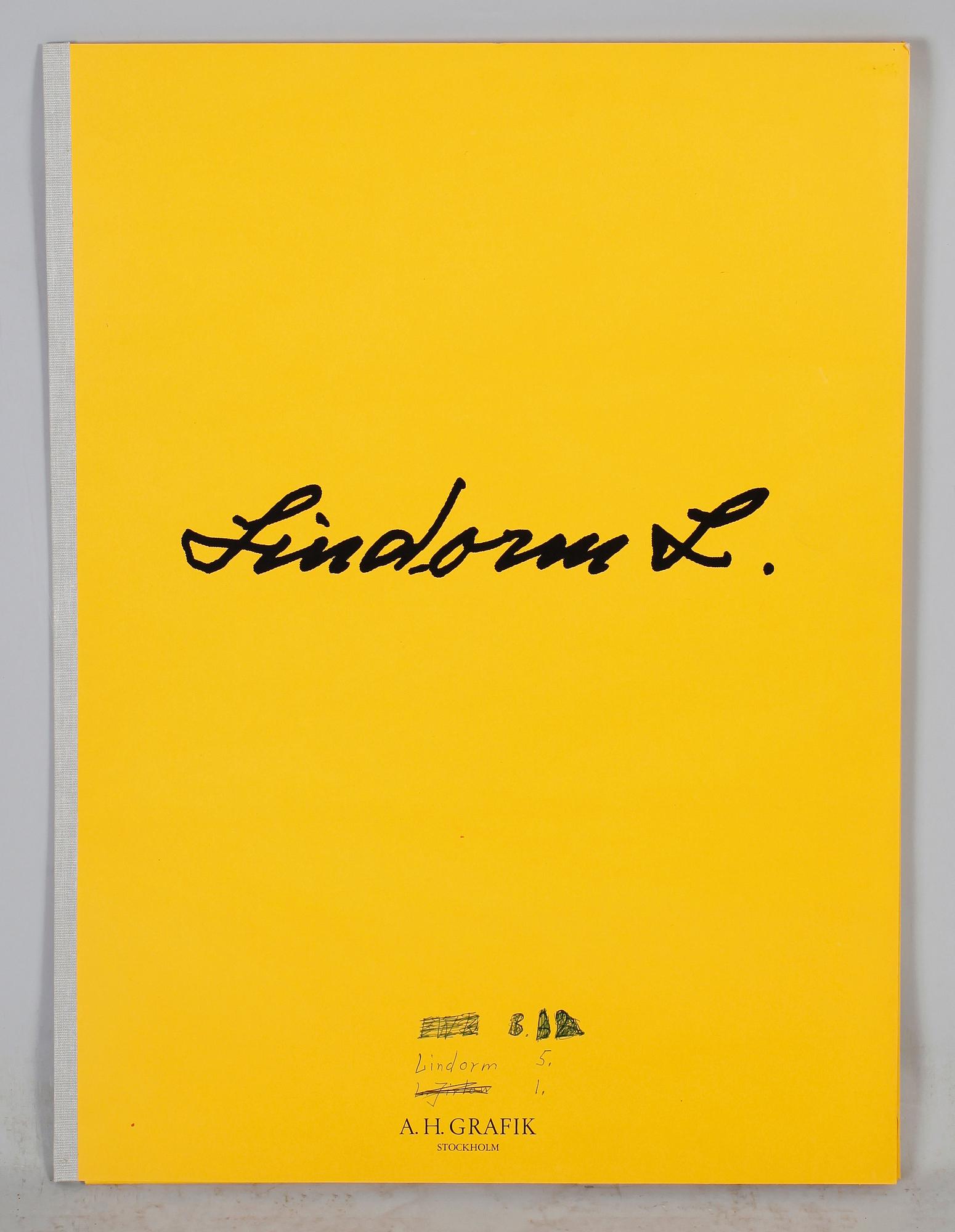 LINDORM LILJEFORS, mapp med 5 färglitografier, signerade, numrerade 278/360.