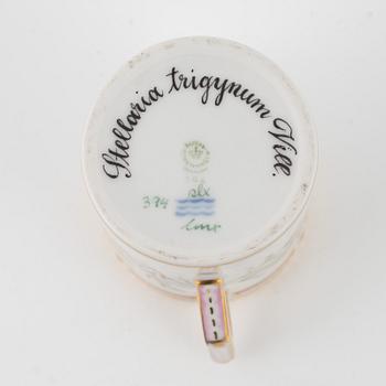 A 'Flora Danica' procelain creamer and a sauce bowl, Royal Copenhagen, Denmark.
