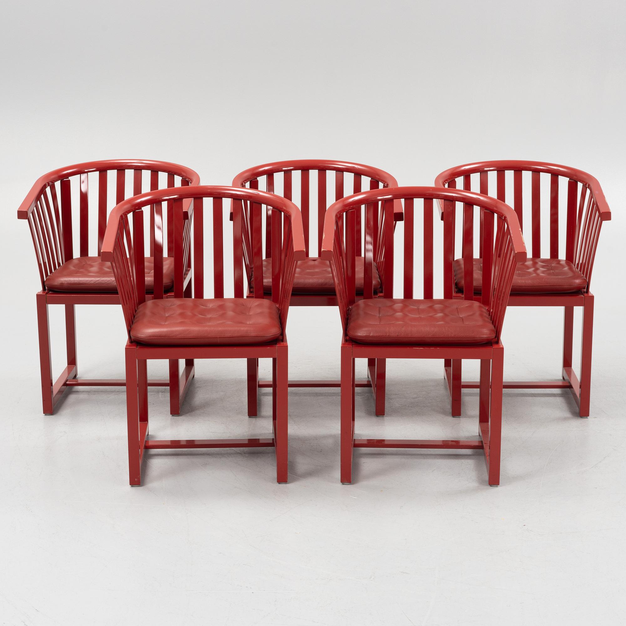 Åke Axelsson, karmstolar, 5 st "Vaxholmaren", Gärsnäs,