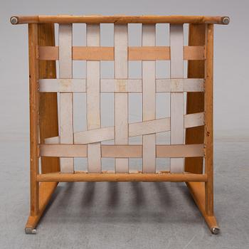 Svante Skogh, a pair of 'Bodö' oak easy chairs, AB Hjertquist & Co, Nässjö, designed in 1957.
