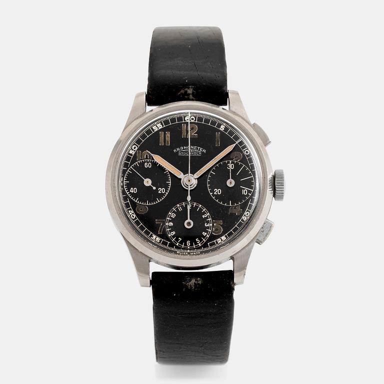 Kronometer Stockholm, chronograph, ca 1940.