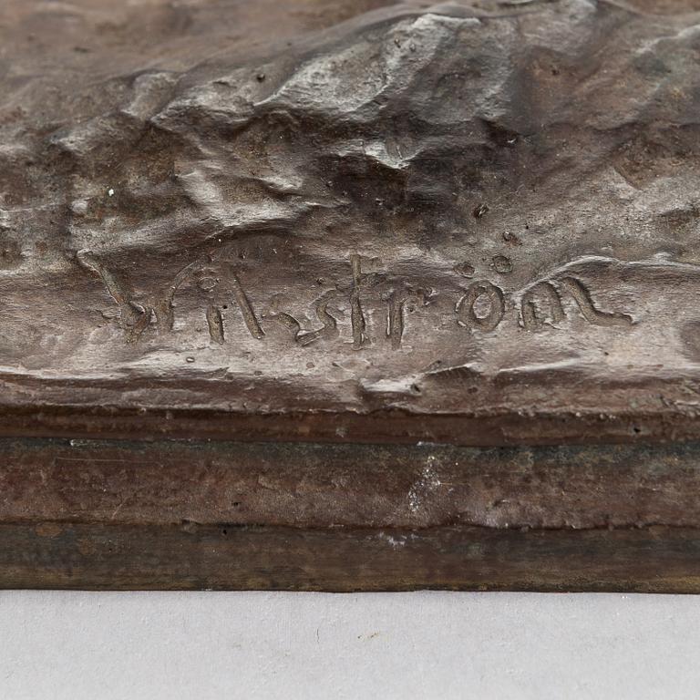 Emil Wikström, a bronze sculpture, signed.