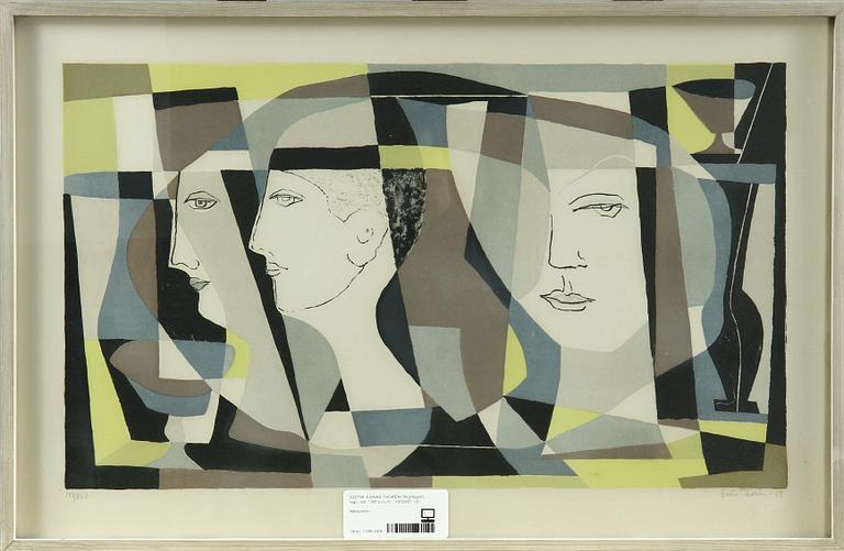 ESAIAS THORÉN, färglitografi, sign. dat. "-59" o numr. "193/260".