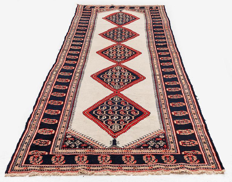 A semi-antique Northwest Persian (Iran) runner, c. 417 x 112 cm.