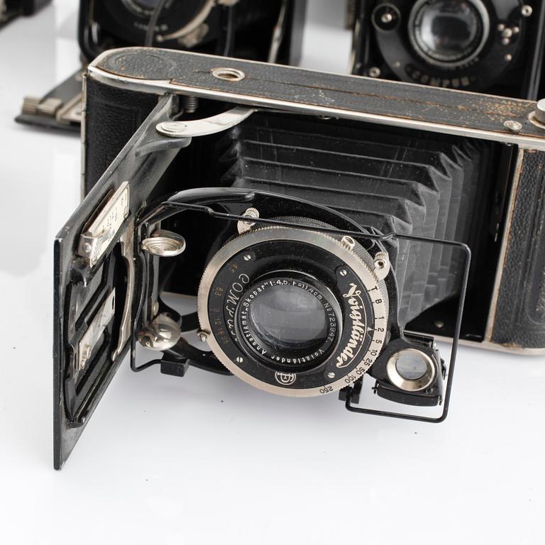 Ten cameras, first half of the 20th century.