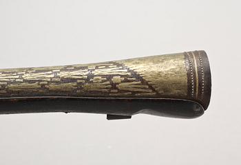 FLINTLÅSVAPEN, orientalisk, 1800-tal.