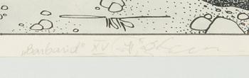Indrek Tegelmann, mixed media on paper, a set of two, signed and unclearly dated.