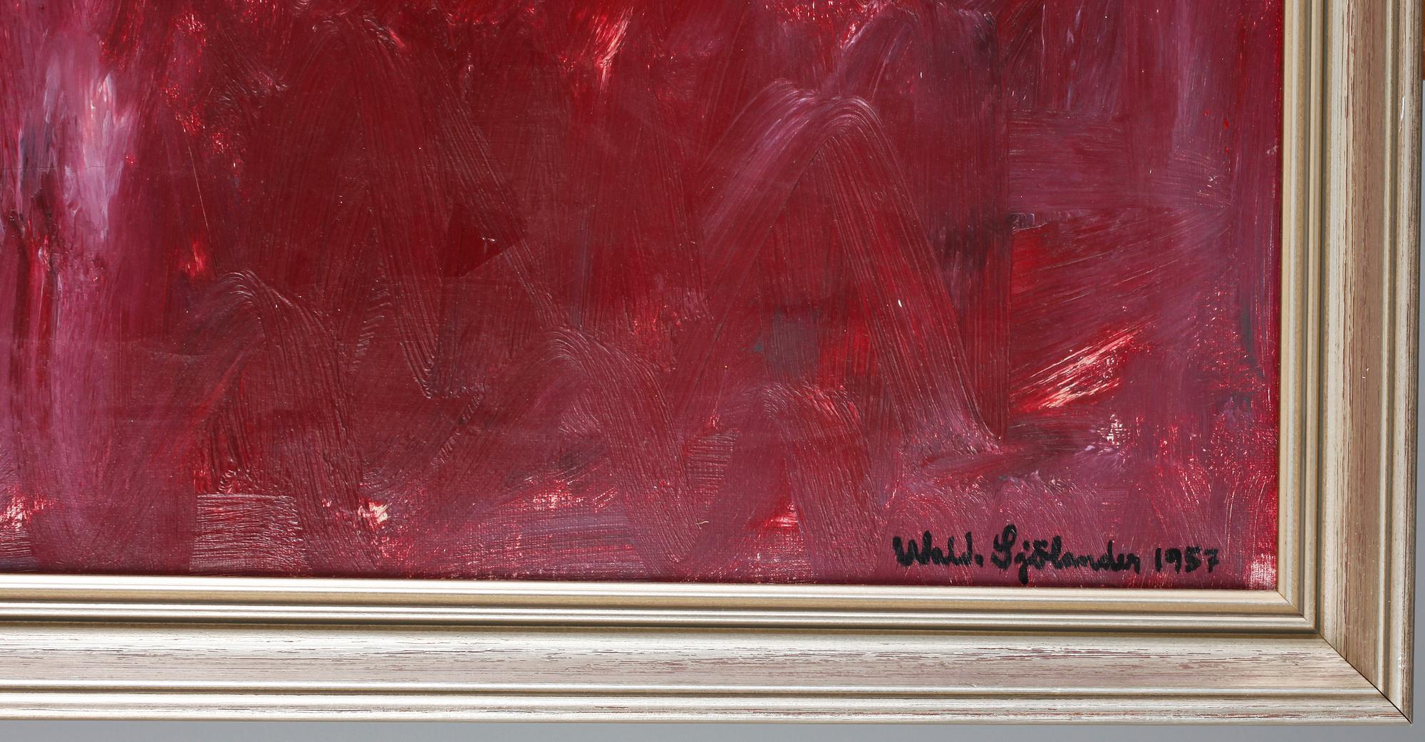 WALDEMAR SJÖLANDER, olja på duk, sign o dat Mexiko 1957.