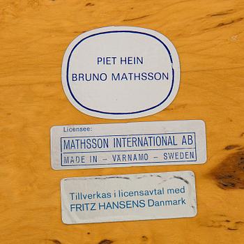 Bruno Mathsson & Piet Hein, ruokapöytä/kirjoituspöytä, ”Superellips”, Mathsson International, Värnamo, 1980-luku.