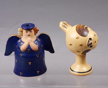 FIGURINER, 2 st, stengods, Lisa Larson, Gustavsberg.